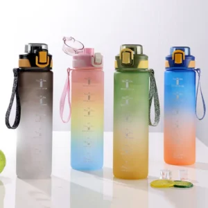 Sports Water Bottle with Time Marker for Outdoor Sport Fitness 1