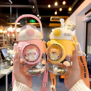 Cute Kids Water Bottles With Straw For Girls Children's 1